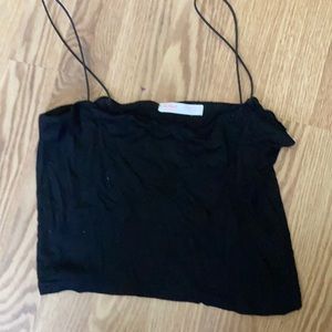 Black crop top